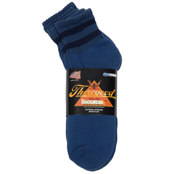CoolMax Blue Ankle 3-Pack - Small
